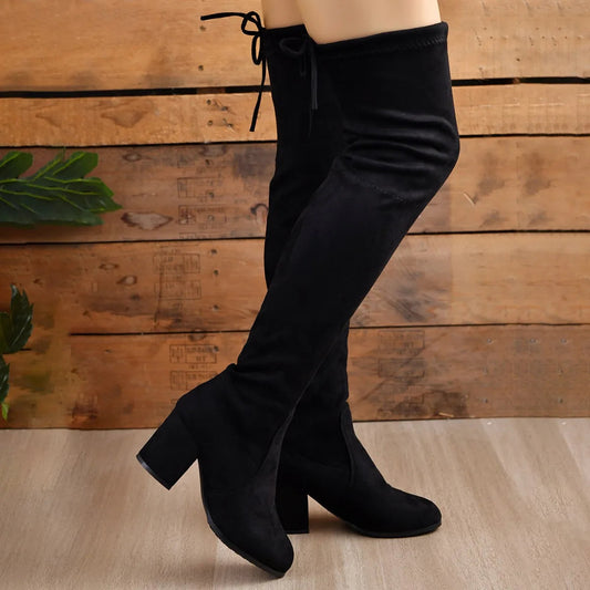 Wynstead | Women's Over The Knee Block Heel Tall Boot