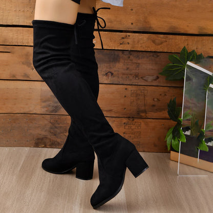 Wynstead | Women's Over The Knee Block Heel Tall Boot