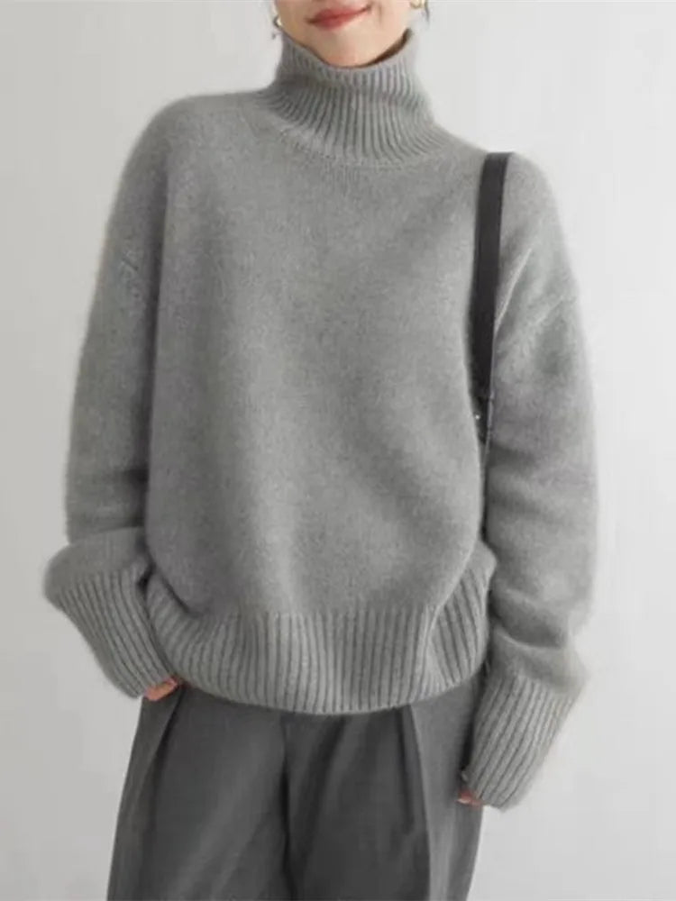 Marlowe | Women's Rollneck Soft Knit Semi-Fit Jumper