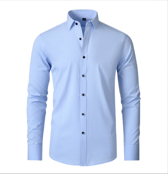 Ashford | Men's Slim Fit Stretch Wrinkle-Resistant Long Sleeve Shirt