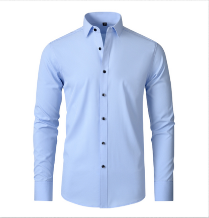 Ashford | Men's Slim Fit Stretch Wrinkle-Resistant Long Sleeve Shirt