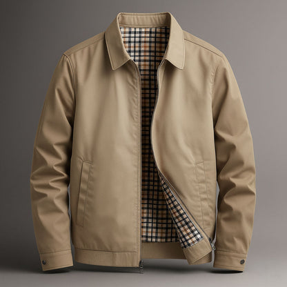 Bramwell | Men's Classic Harrington Zip Bomber Jacket