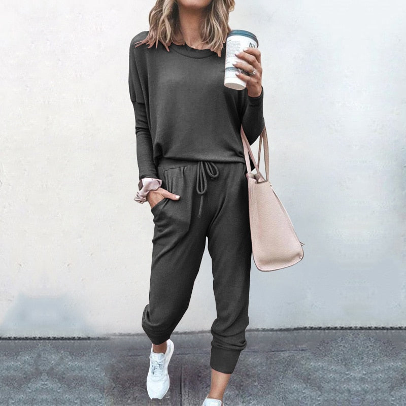 Maëlle | Women's Soft Stretch Long Sleeve Loungewear Set