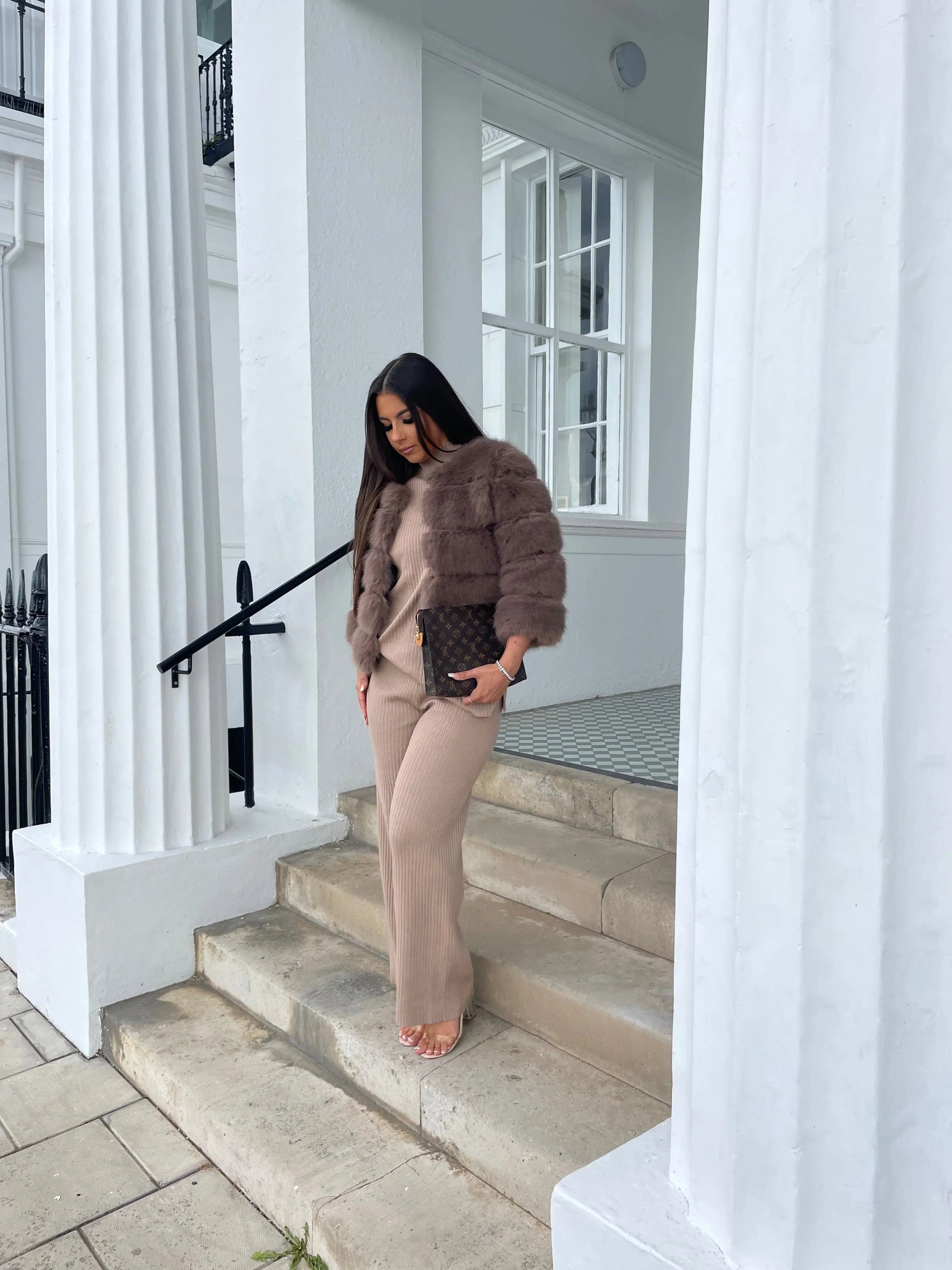 Beatrice | Women's Faux Fur Cropped Winter Coat