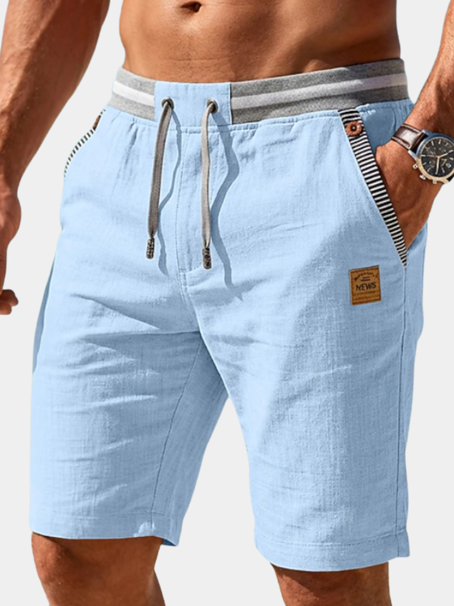 Theo | Men's Casual Shorts Drawstring Elastic Waist Relaxed Fit
