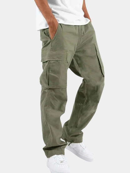 Garrick | Men's Drawstring Relaxed Fit Cargo Trousers