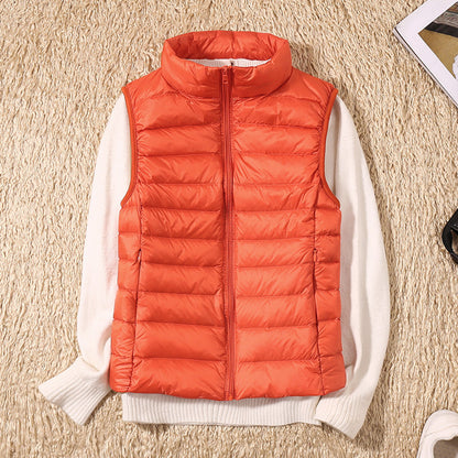 Marlowyx | Women's Lightweight Padded Stand Collar Zip Front Gilet