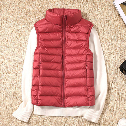 Marlowyx | Women's Lightweight Padded Stand Collar Zip Front Gilet