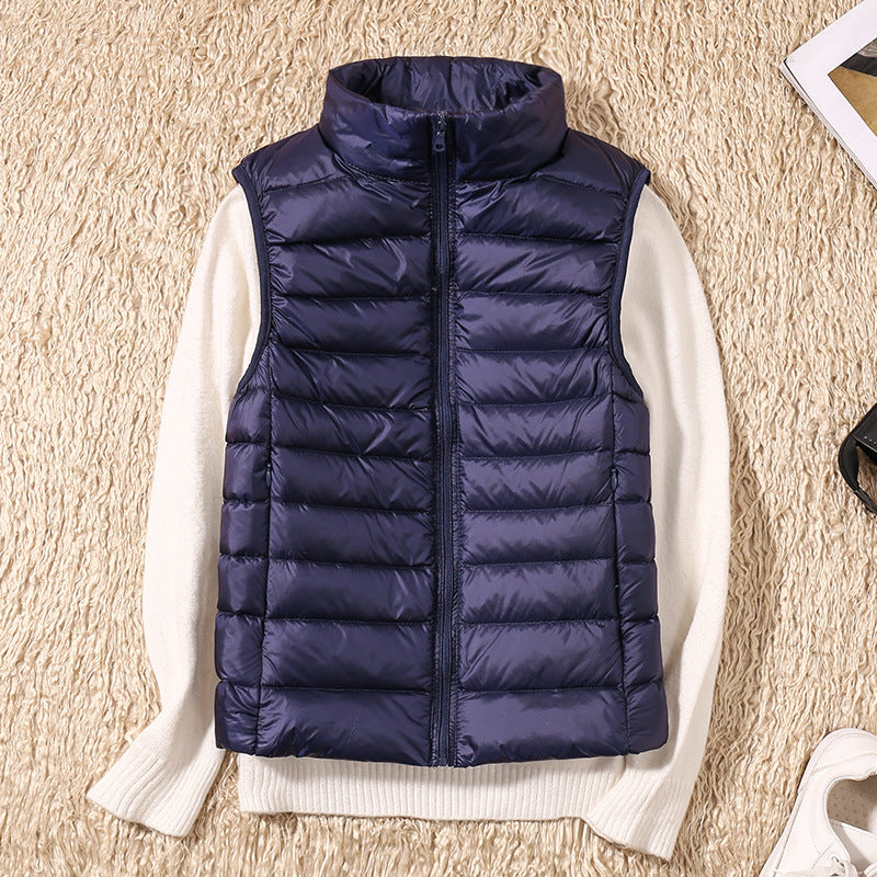 Marlowyx | Women's Lightweight Padded Stand Collar Zip Front Gilet
