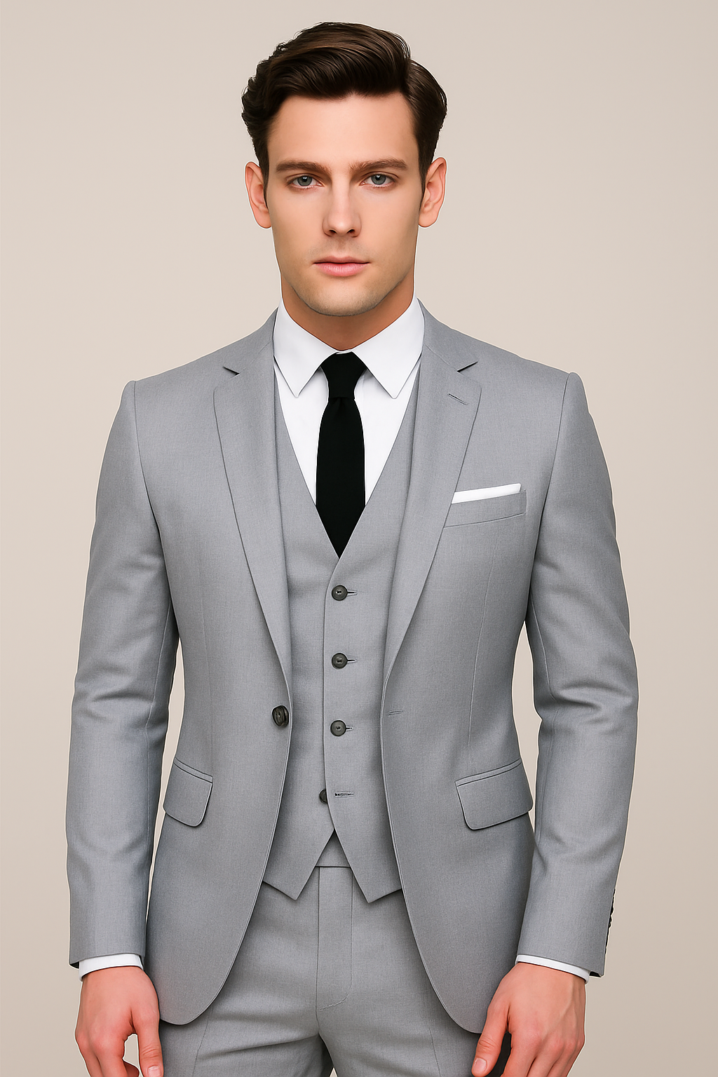 Alexander | Men's Slim Fit Three Piece Formal Wedding Suit