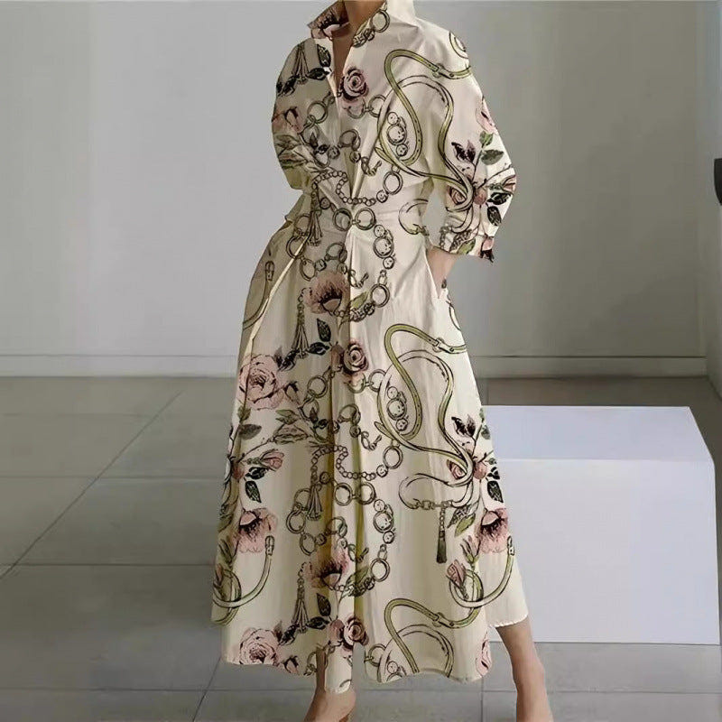 Vienna | Women's Elegant Collared Wrap Front Pleated A Line Maxi Dress