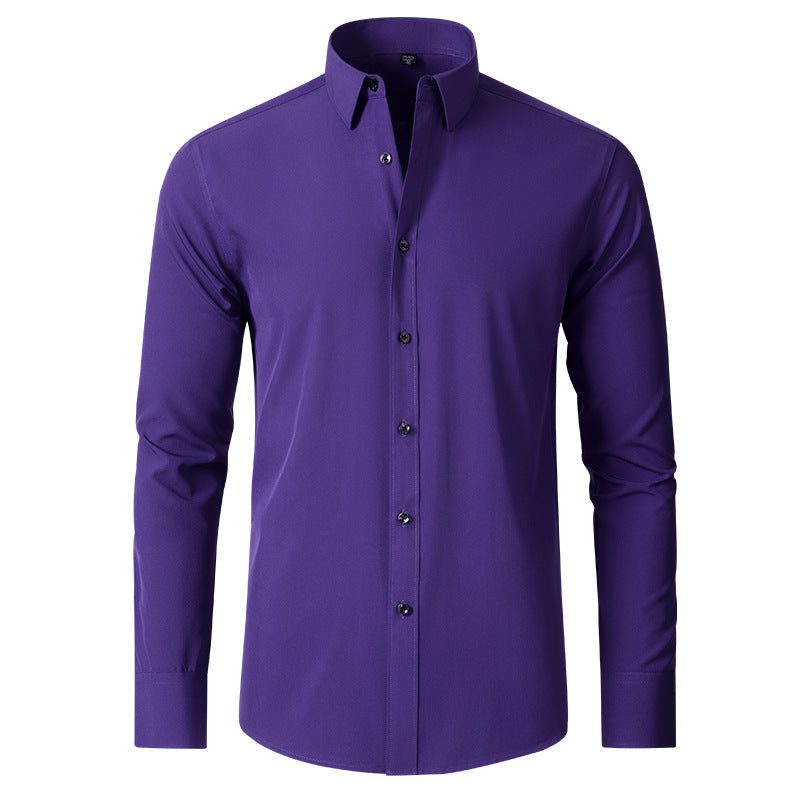 Ashford | Men's Slim Fit Stretch Wrinkle-Resistant Long Sleeve Shirt