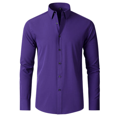 Ashford | Men's Slim Fit Stretch Wrinkle-Resistant Long Sleeve Shirt