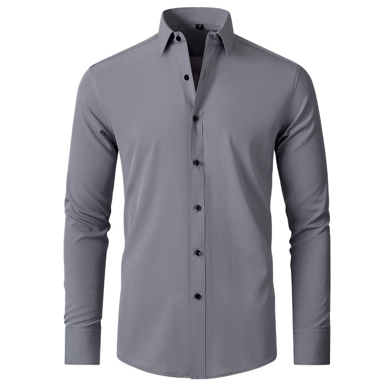 Ashford | Men's Slim Fit Stretch Wrinkle-Resistant Long Sleeve Shirt