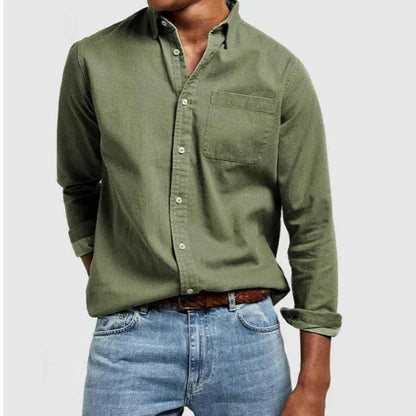 Hollis | Men's Smart Casual Tailored Long Sleeve Button Shirt