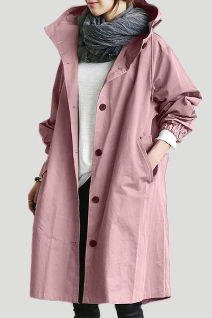 Brenna | Women's Oversized Hooded Waterproof Longline Trench Coat
