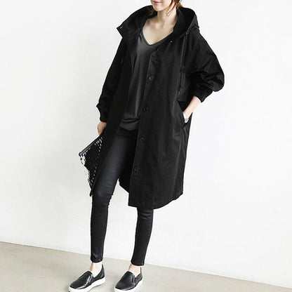 Brenna | Women's Oversized Hooded Waterproof Longline Trench Coat