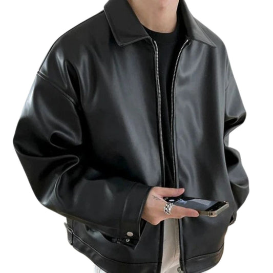 Cormac | Men's Streetwear Oversized Collared Bomber Jacket