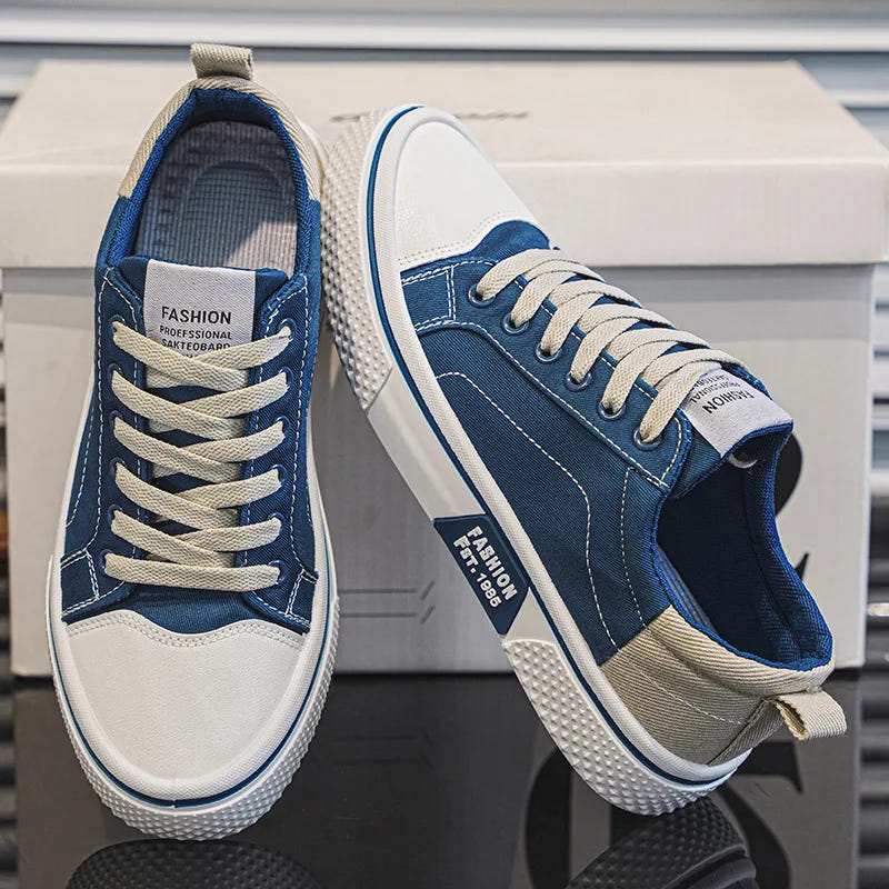 Zorion | Men's Retro Canvas Lace Up Casual Sneaker