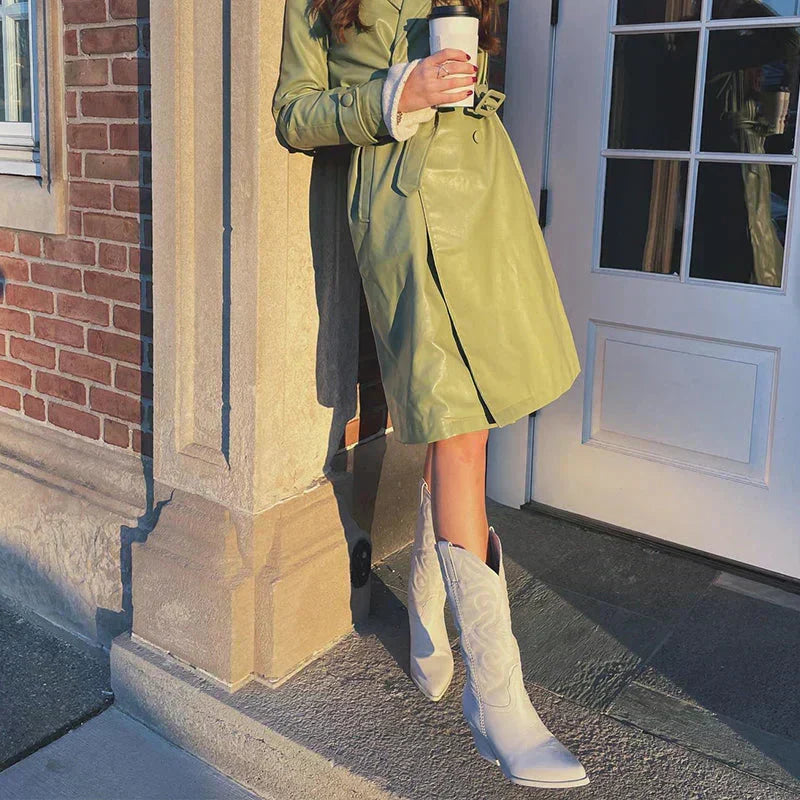 Delisande | Women's Metallic Western Pointed Toe Cowboy Boot