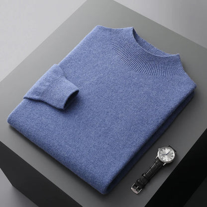Callahan | Men's Soft-Touch Merino Wool Mock Neck Jumper