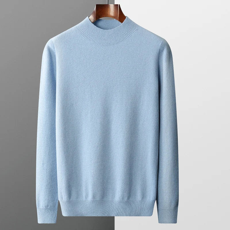 Callahan | Men's Soft-Touch Merino Wool Mock Neck Jumper
