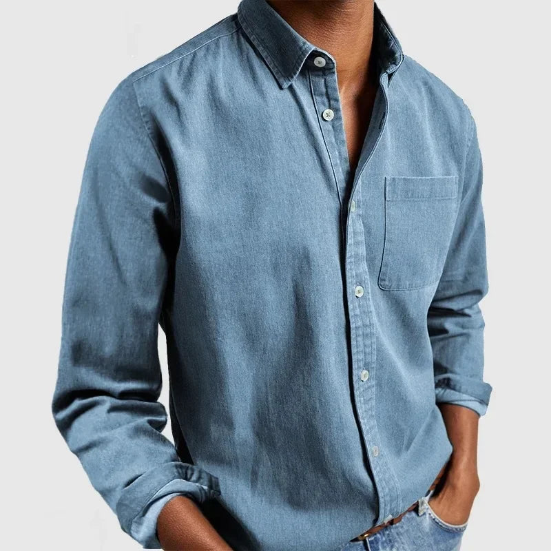 Hollis | Men's Smart Casual Tailored Long Sleeve Button Shirt