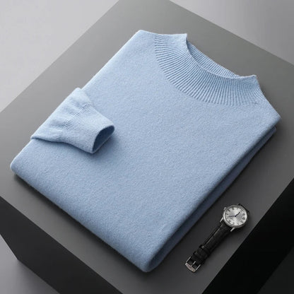 Callahan | Men's Soft-Touch Merino Wool Mock Neck Jumper