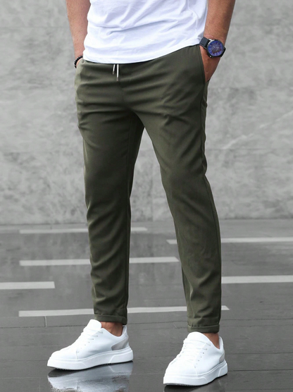 Nolan | Men's Slim Fit Drawstring Comfort Stretch Trousers
