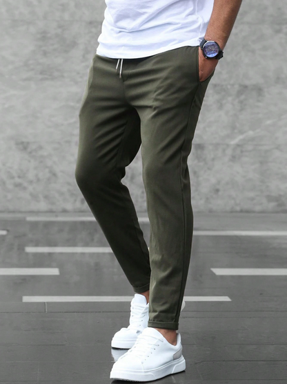 Nolan | Men's Slim Fit Drawstring Comfort Stretch Trousers