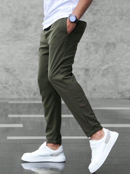 Nolan | Men's Slim Fit Drawstring Comfort Stretch Trousers