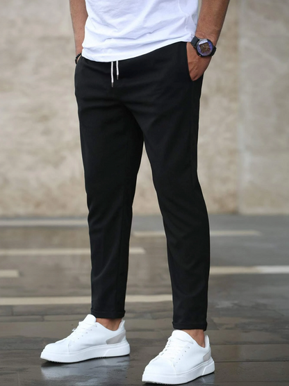Nolan | Men's Slim Fit Drawstring Comfort Stretch Trousers