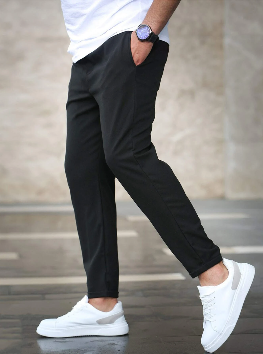 Nolan | Men's Slim Fit Drawstring Comfort Stretch Trousers