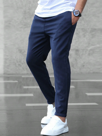 Nolan | Men's Slim Fit Drawstring Comfort Stretch Trousers