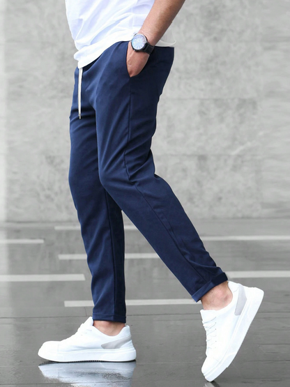 Nolan | Men's Slim Fit Drawstring Comfort Stretch Trousers
