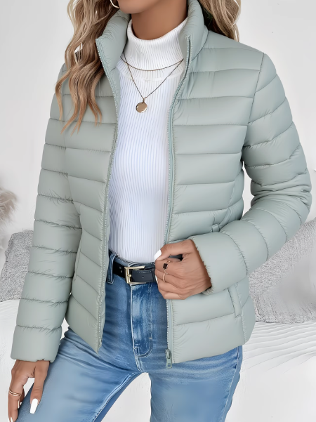 Rosabelle | Women's Lightweight Quilted Stand Collar Puffer Jacket