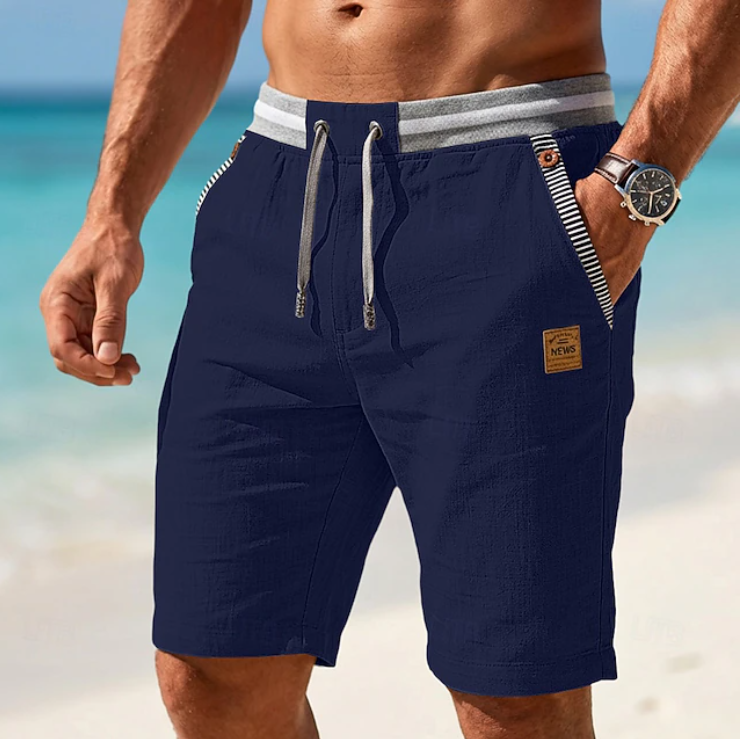 Theo | Men's Casual Shorts Drawstring Elastic Waist Relaxed Fit