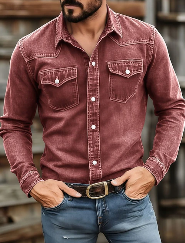 Holbrook | Men's Denim Western Long Sleeve Shirt