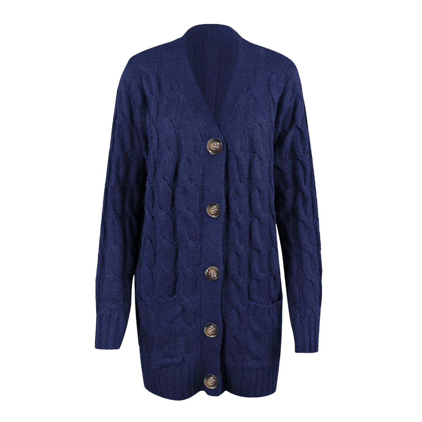 Maelis | Women's Cosy Knit Chunky Cardigan with Pockets