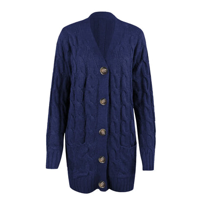 Maelis | Women's Cosy Knit Chunky Cardigan with Pockets