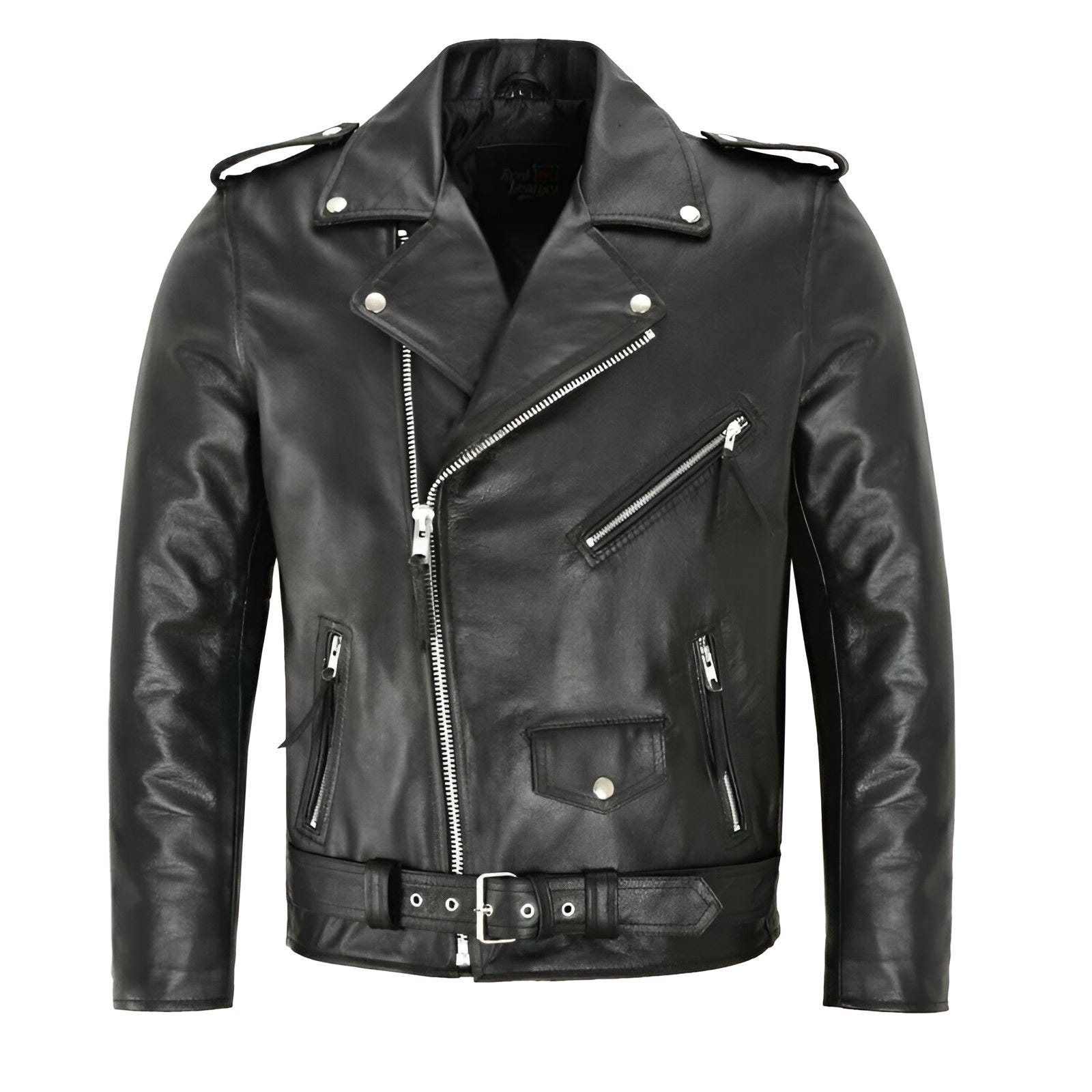 Dashiell | Men's Biker Belted Moto Leather Jacket