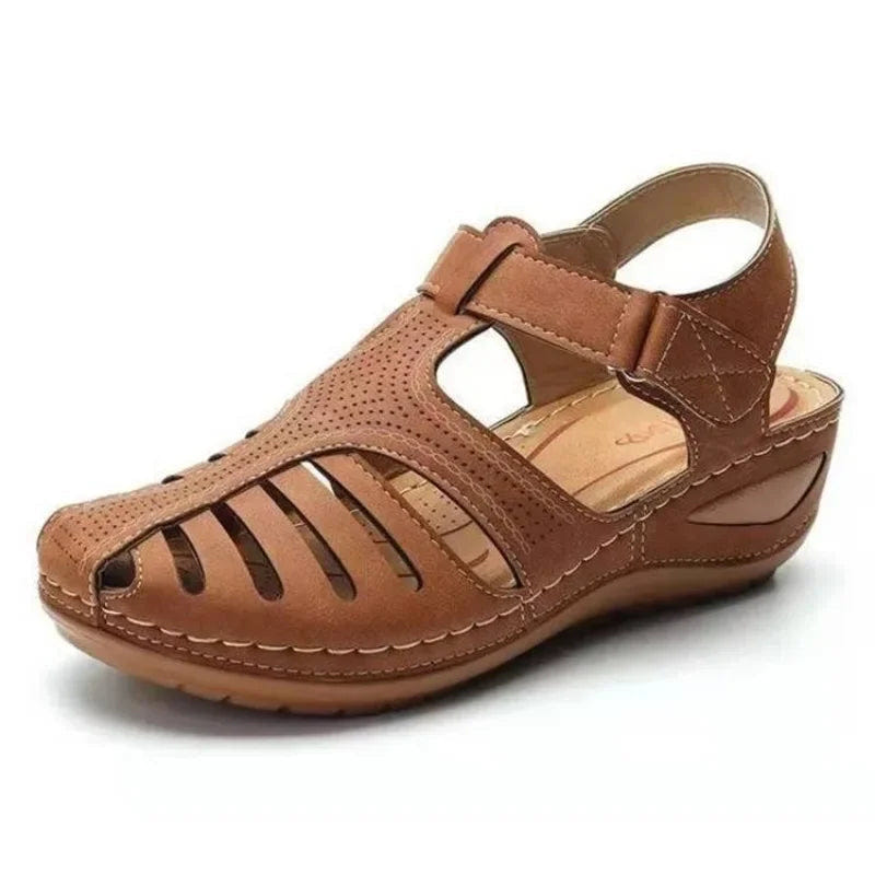 Sharon | Fisherman Sandals Closed Toe Wedge Orthopedic Walking