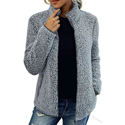 Fenna | Women's Teddy Fleece Zip-Up Jacket