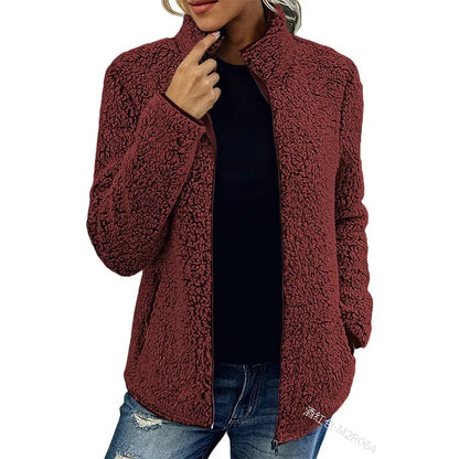Fenna | Women's Teddy Fleece Zip-Up Jacket