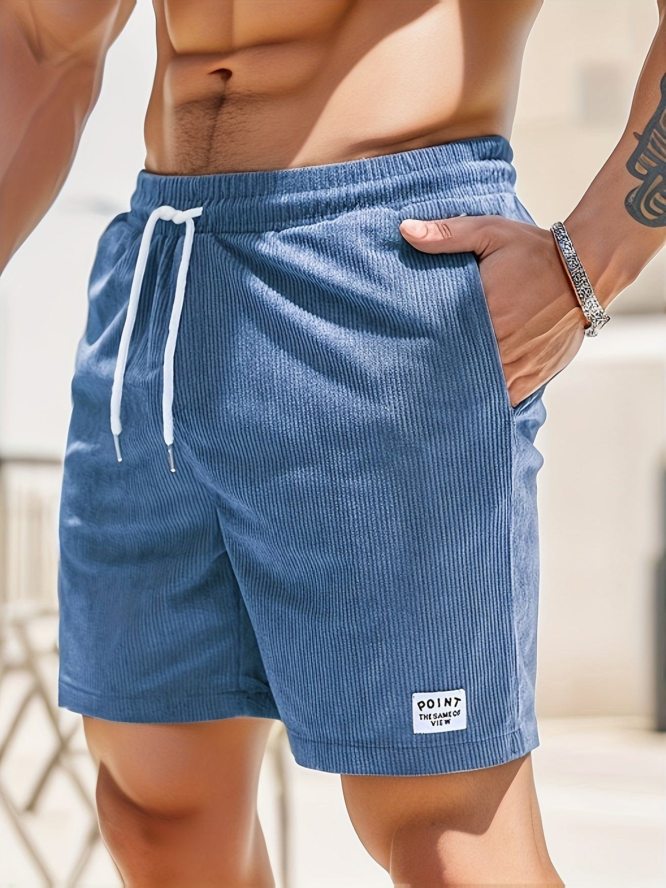 Tyler | Men's Corduroy Shorts Drawstring Relaxed Fit Casual