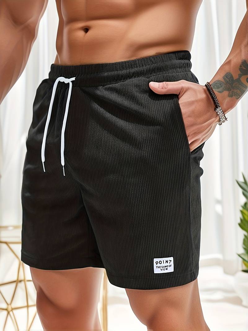 Tyler | Men's Corduroy Shorts Drawstring Relaxed Fit Casual