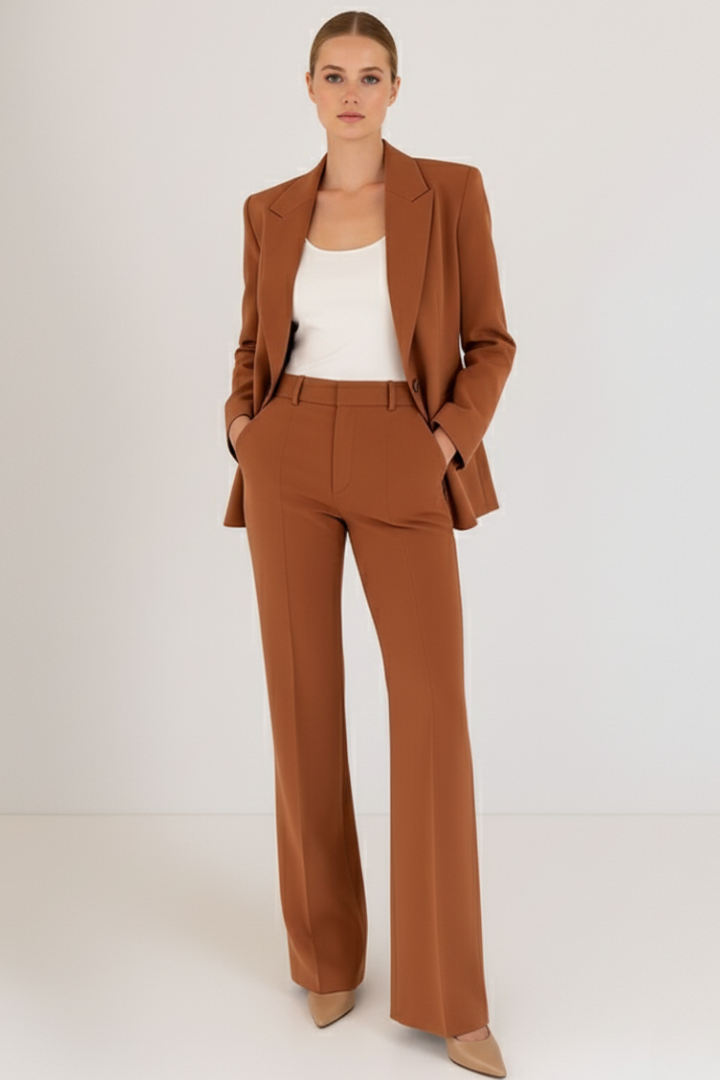 Marlowe | Women's Tailored Straight Leg Trouser Suit Set