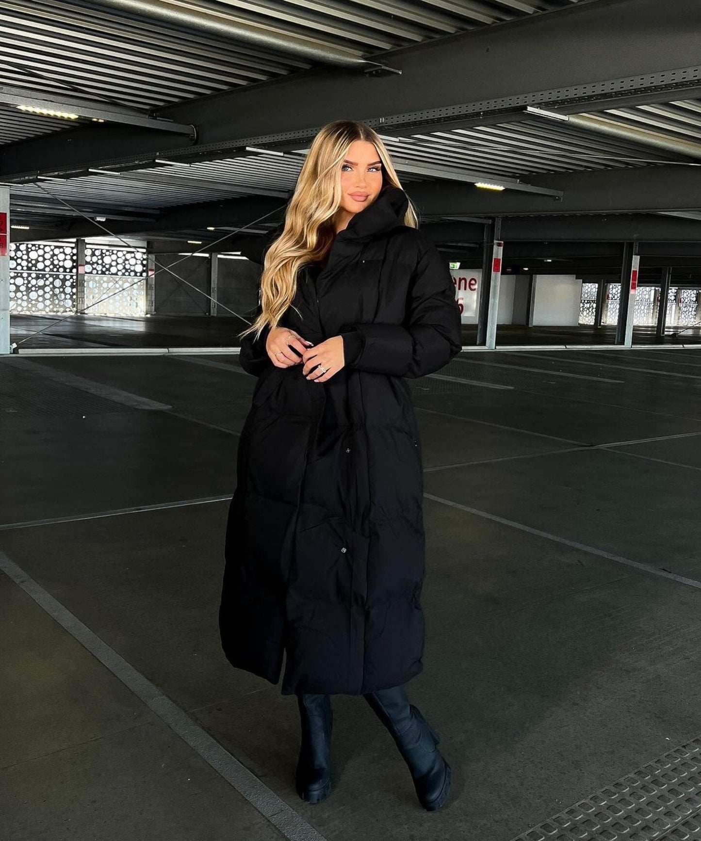 Rosaline | Women's Longline Padded Belted Winter Puffer Coat