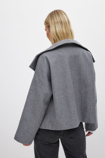 Rosanna | Women's Double Breasted Short Wool Blend Peacoat