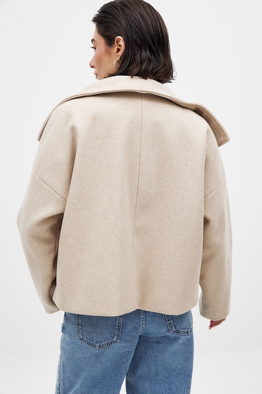 Rosanna | Women's Double Breasted Short Wool Blend Peacoat